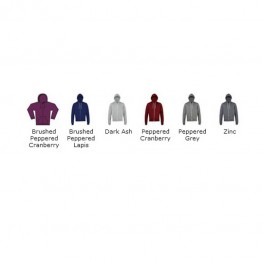 Blank Zipper Salt and pepper zip hoodie American Apparel 285 GSM Hoodie